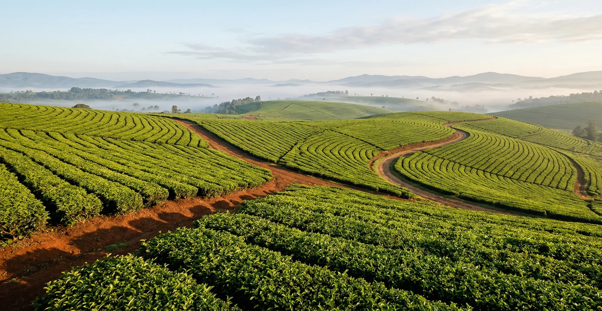 Fertile African lands associated with the production of full-bodied black teas