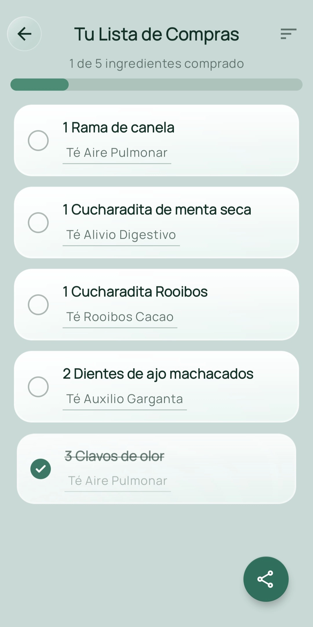 Tu lista de compras